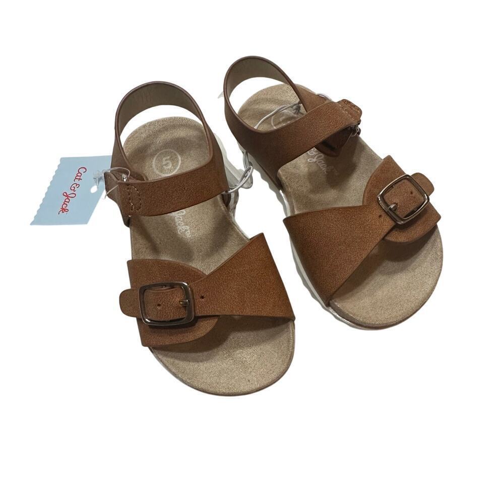 New Baby Girl Tan Sandals sz 5 Baby Girl Neutral Sandals